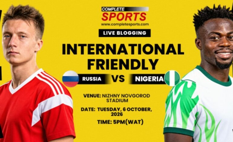Russia Vs Nigeria Live Blogging – International Friendly Match